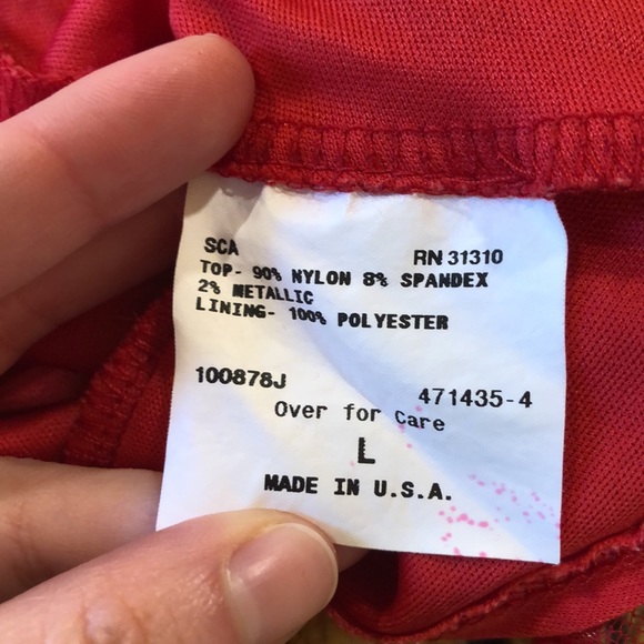 Red lace peplum blouse - Picture 8 of 12